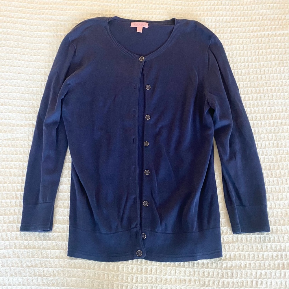Lilly Pulitzer Navy Blue Cardigan Sweater